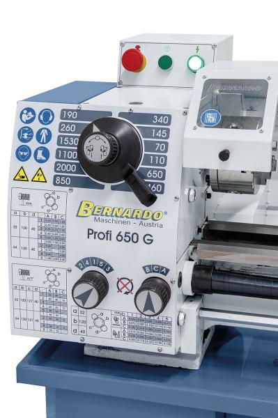Bernardo Leit- und Zugspindeldrehmaschine Profi 650G 230Volt